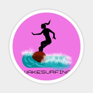 Wakesurfer Girl Magnet